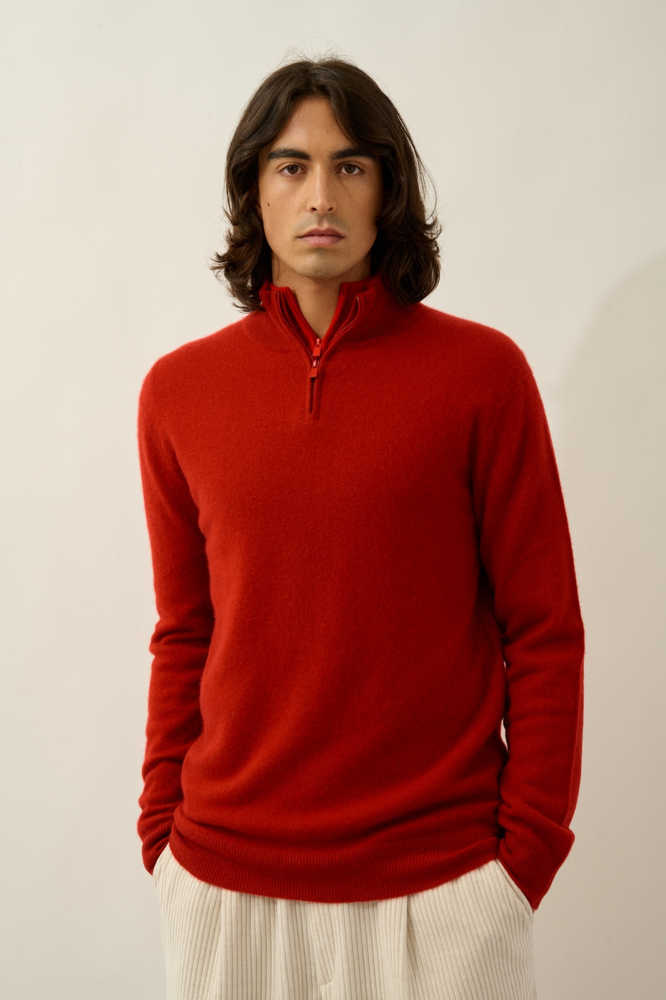 Half-Zip Jumper - Ambin - Ruby