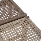 Avi - Taburete para interior y exterior - Madera de acacia y cuerda marrón claro