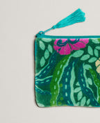 Bolsa pequeña de terciopelo - Allegria green