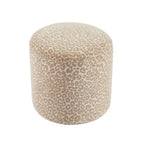 Awa - Puf - Tela con estampado de leopardo - Beige