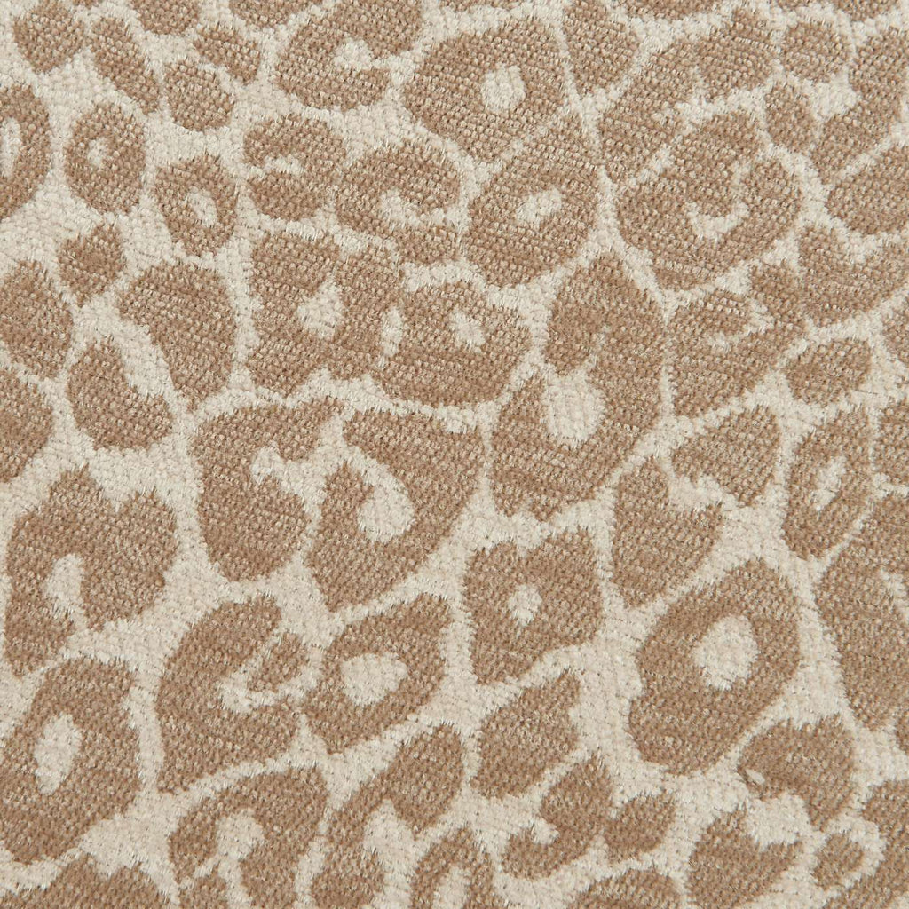 Awa - Puf - Tela con estampado de leopardo - Beige