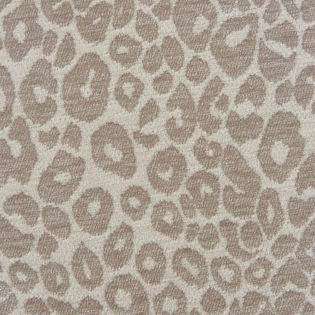 Awa - Pouf - Tissu Imprimé Léopard - Gris