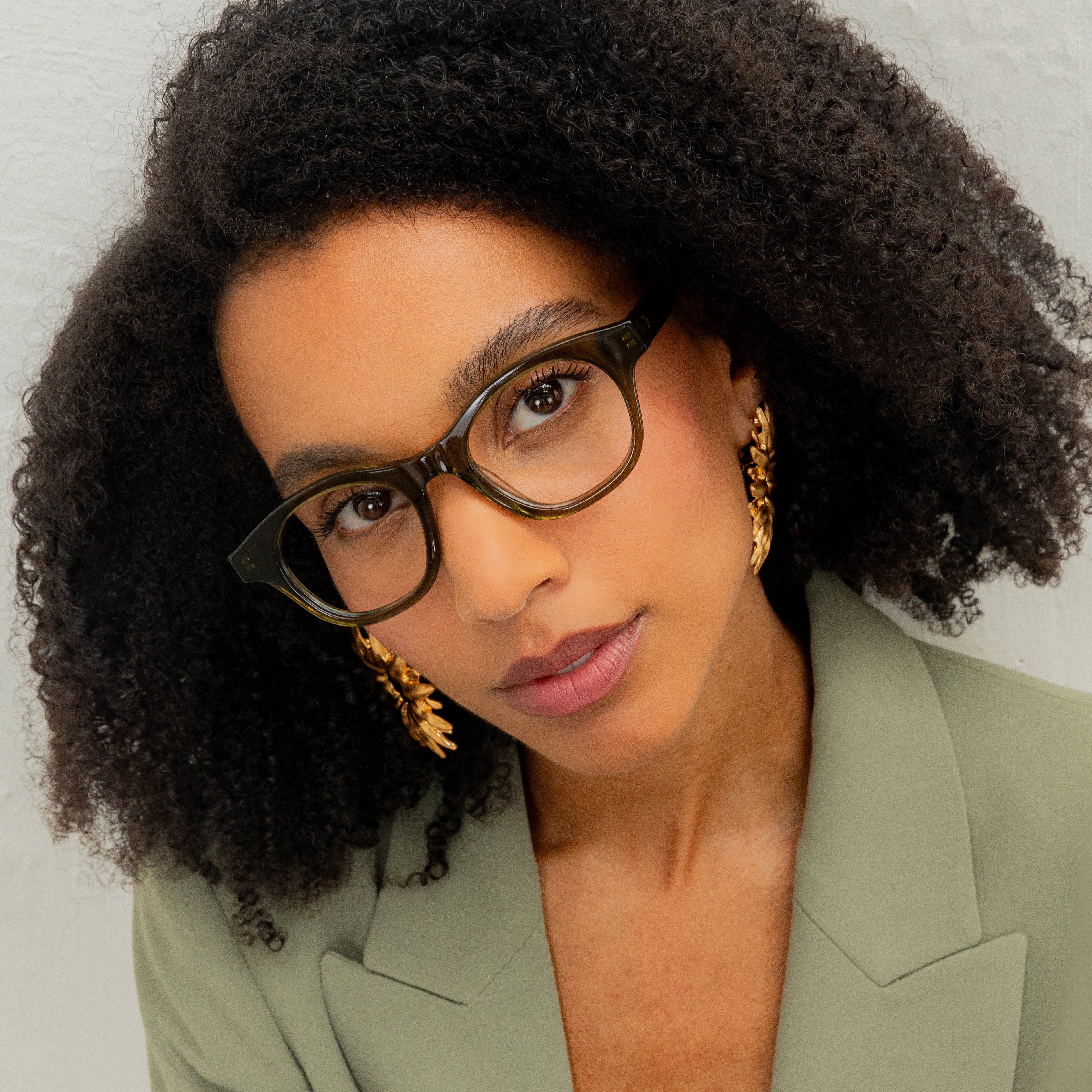 Lunettes De Vue Driss - Olive - Mixte