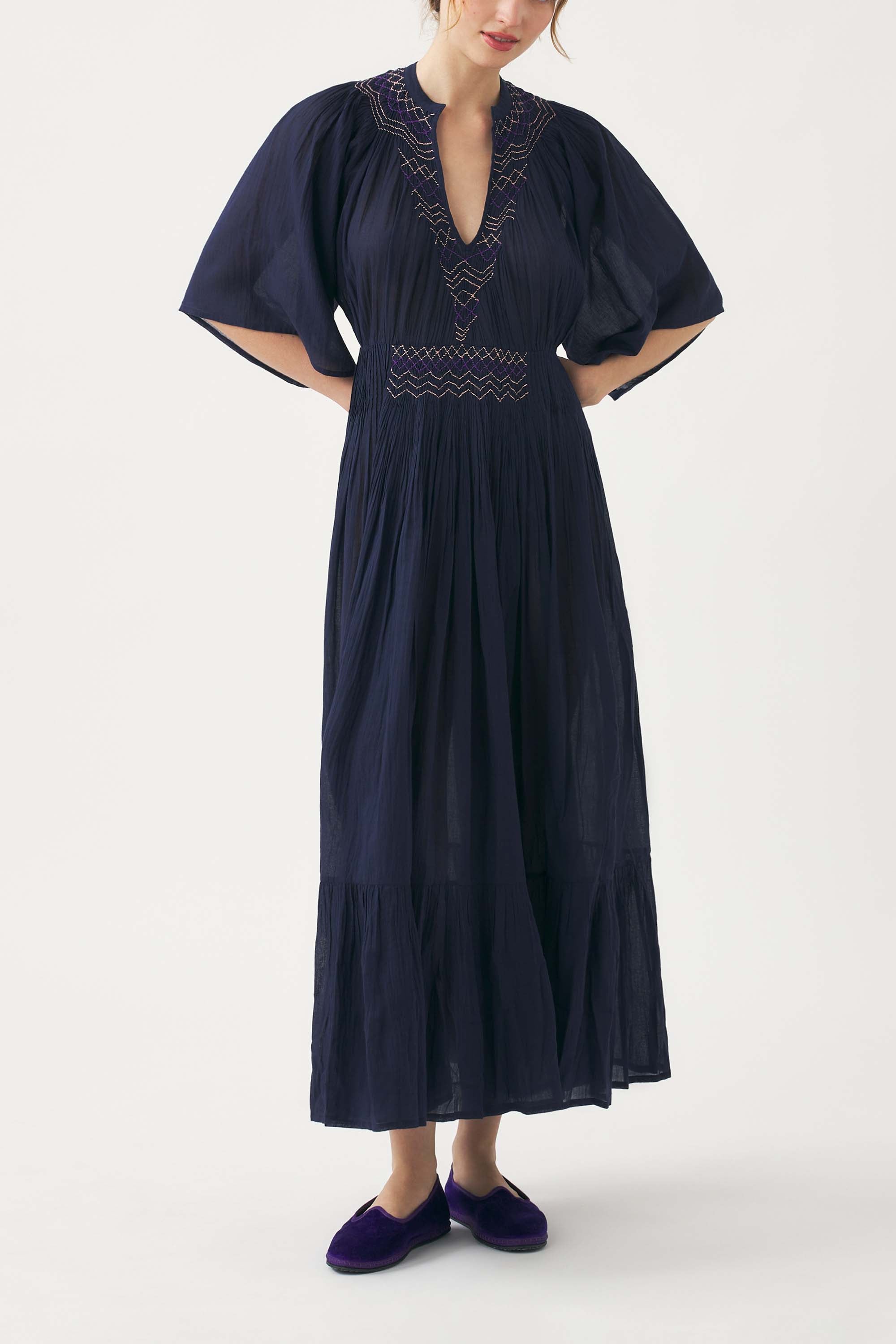 Robe Longue Ayo - Marine