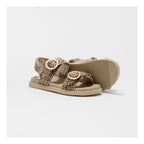 Sandales Azura Beige-Dots-Pony Hair