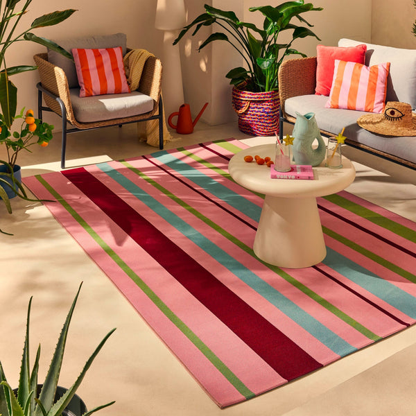 Azur - Outdoor Rug - Polypropylene/Polyester - Pink