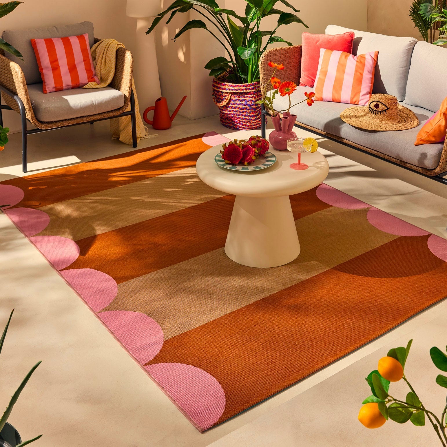 Azur - Tapis D'Extérieur - Polypropylène/Polyester - Beige