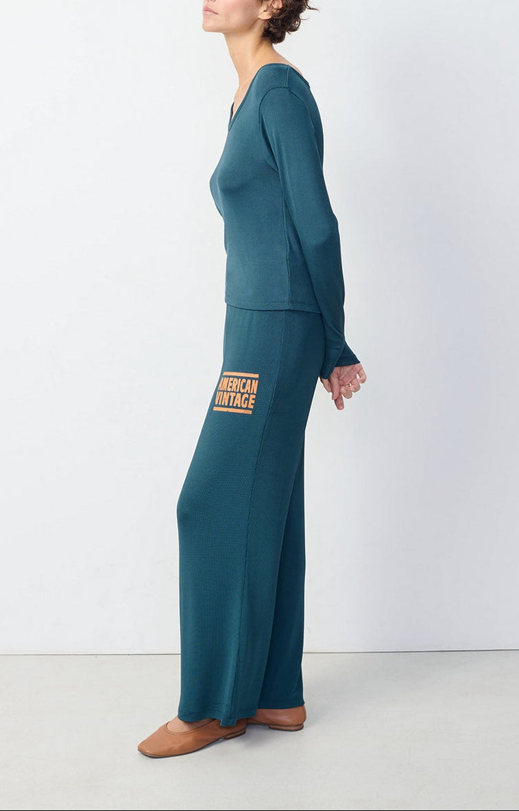 Jogging Ample - Petrole - Femme