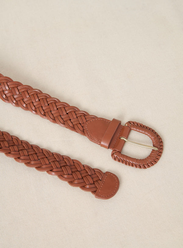 Adele Braided Belt - Natural