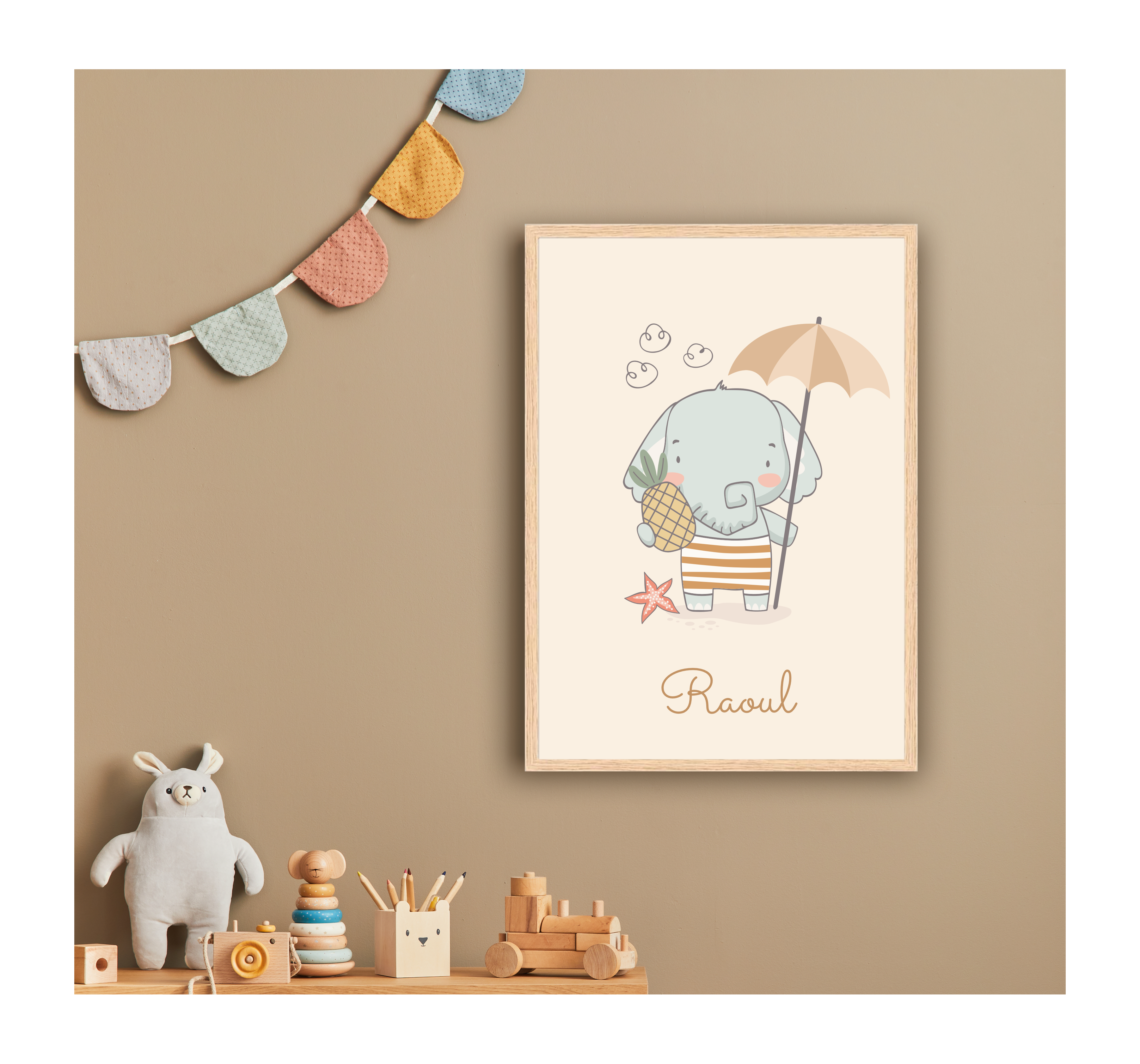Affiches Personnalisées - Éléphants
