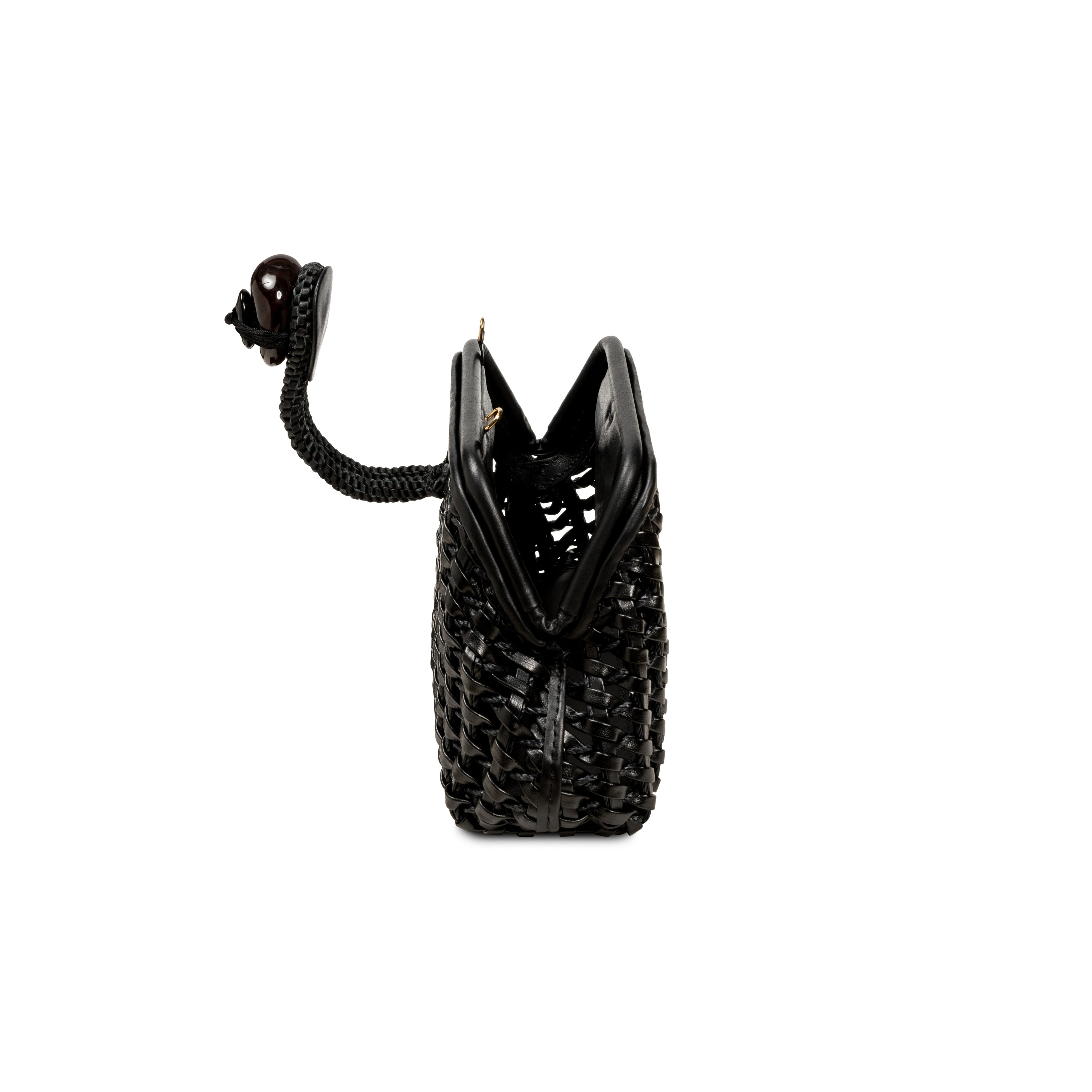 Almeria Black Mini Pouch Bag