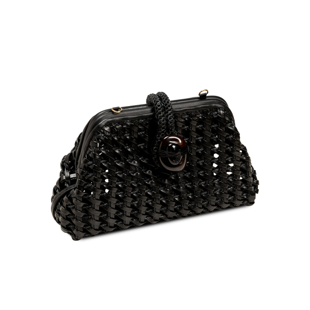Almeria Black Mini Pouch Bag
