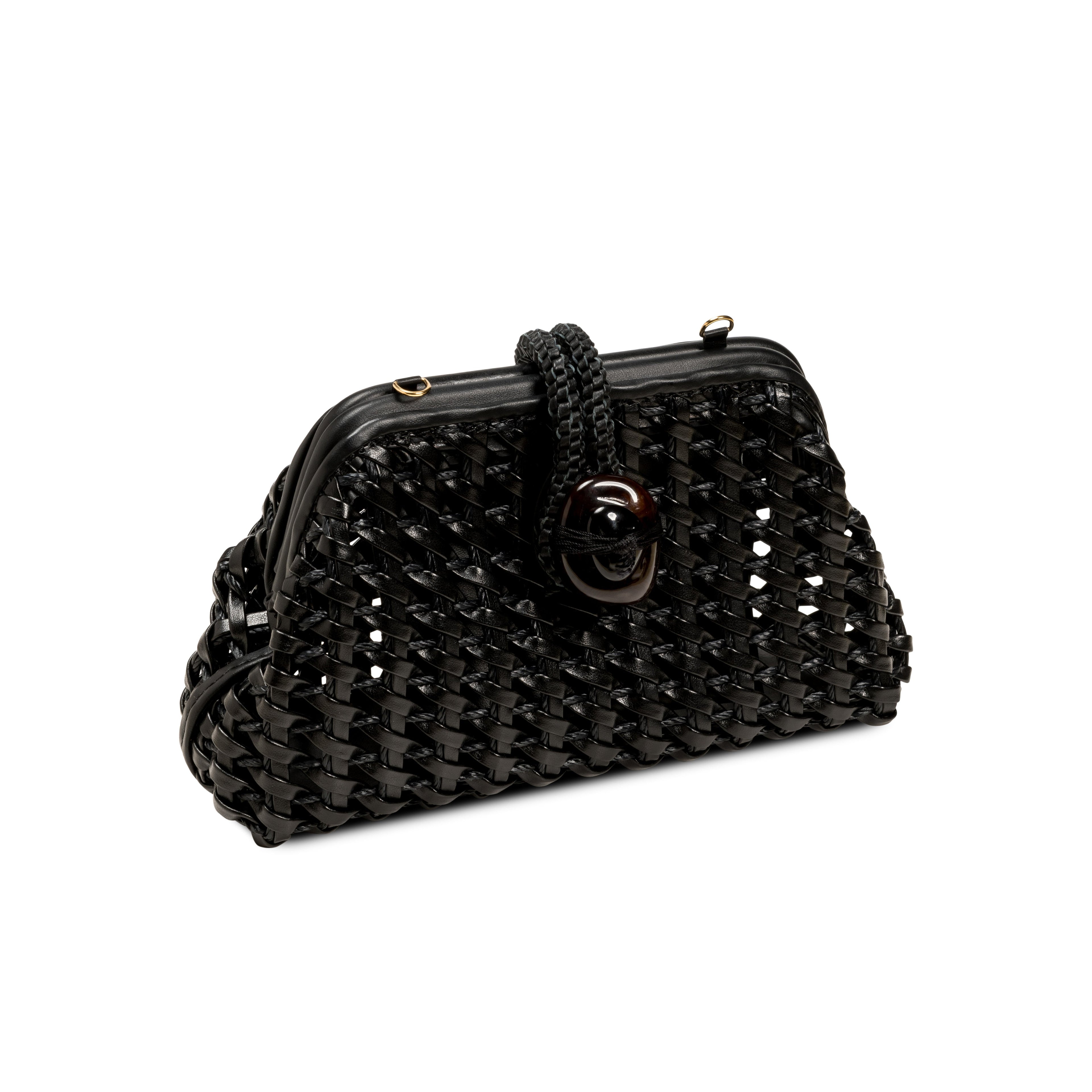 Almeria Black Mini Pouch Bag