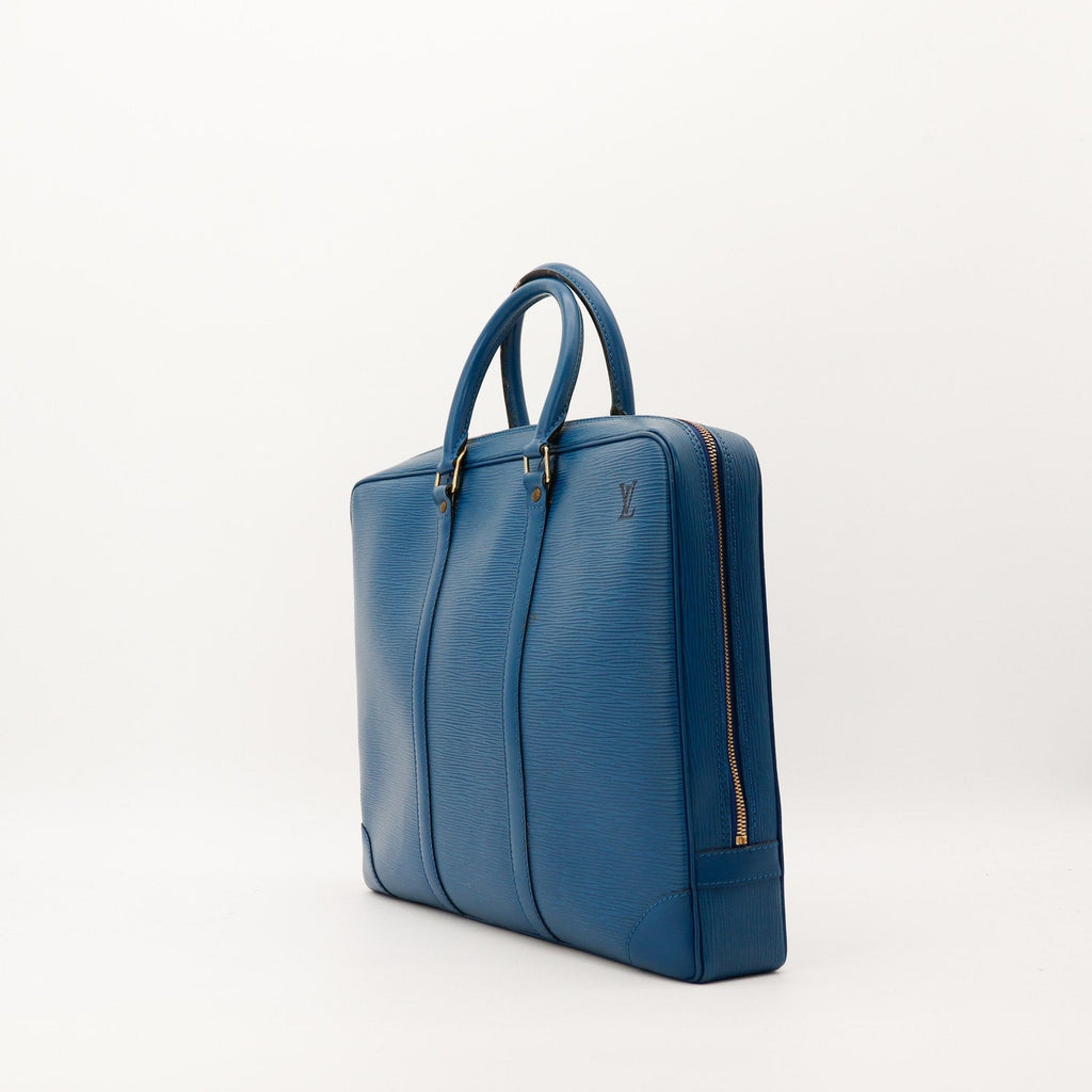 Le Porte-Documents Voyage Epi Bleu Louis Vuitton