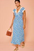 Vestido Amari Shell Pansy Índigo