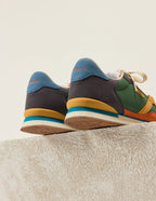 André Low Top Sneakers - Ivory Mustard Terracotta