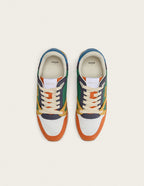 André Low Top Sneakers - Ivory Mustard Terracotta