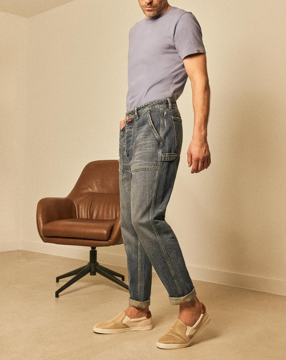 Andrew Cargo Pants - Dark Blue - Men