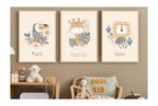 Personalized Posters - Savanna Animals