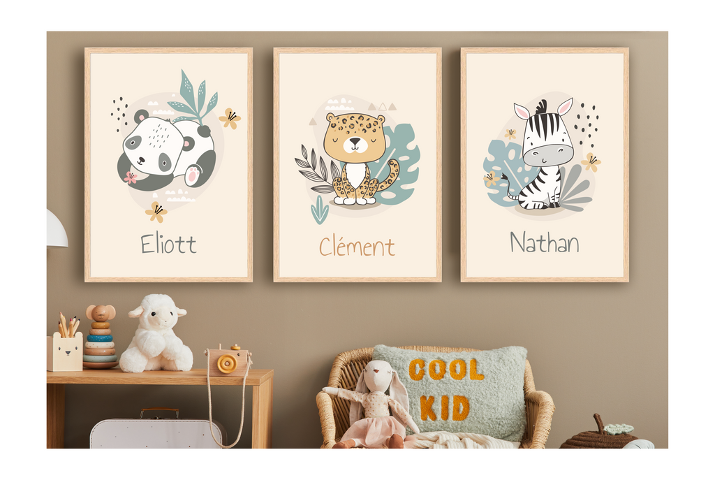 Personalized Posters - Savanna Animals