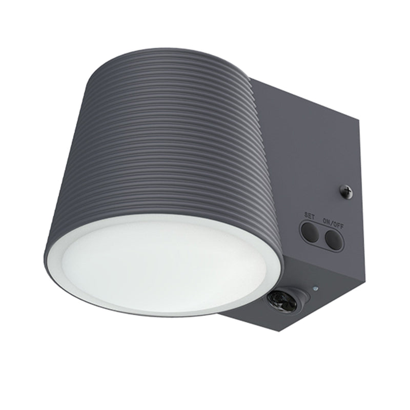 Soline - Applique Solaire Décorative - Acier - Gris