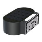 Noxis - Decorative Solar Wall Light - Steel - Black
