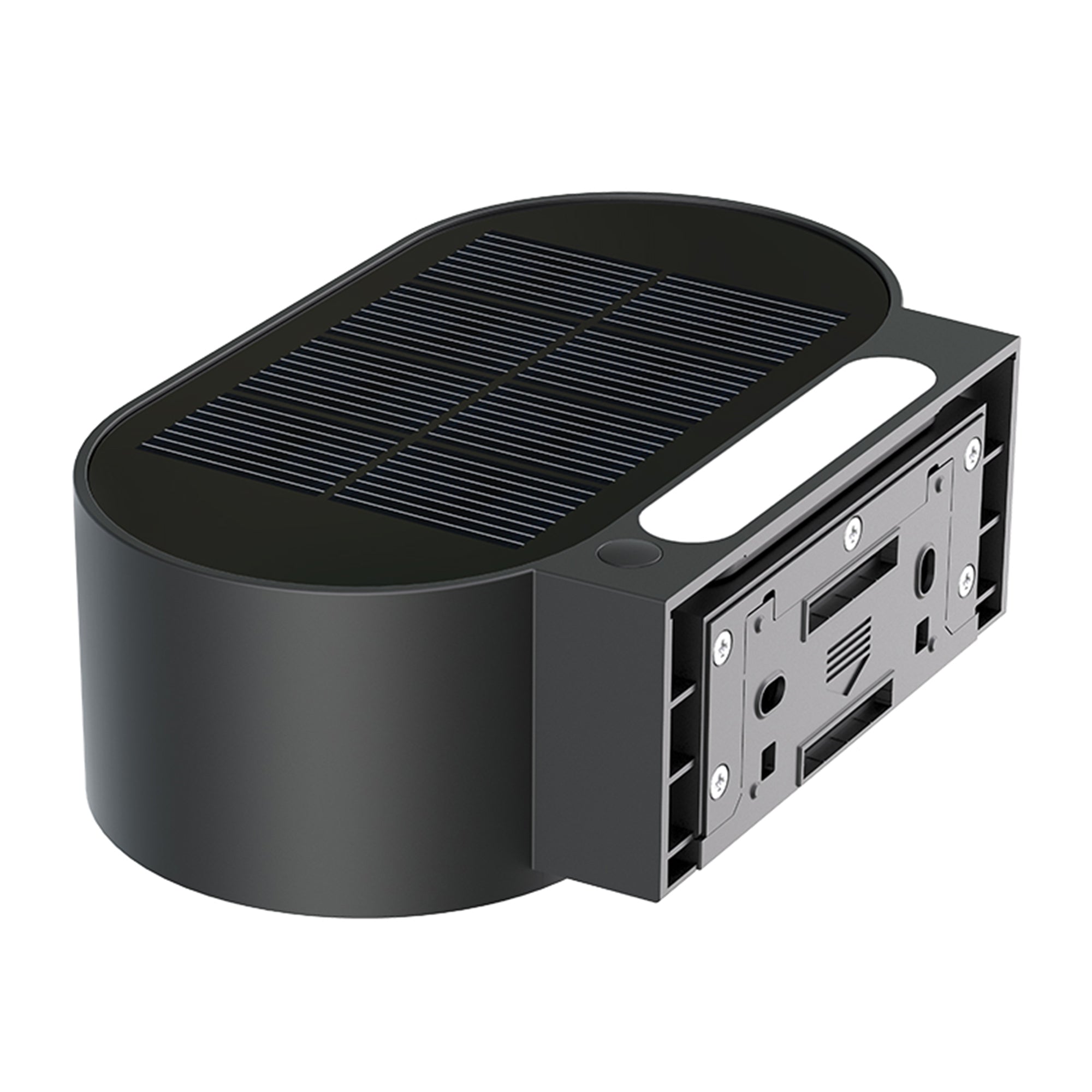 Noxis - Decorative Solar Wall Light - Steel - Black