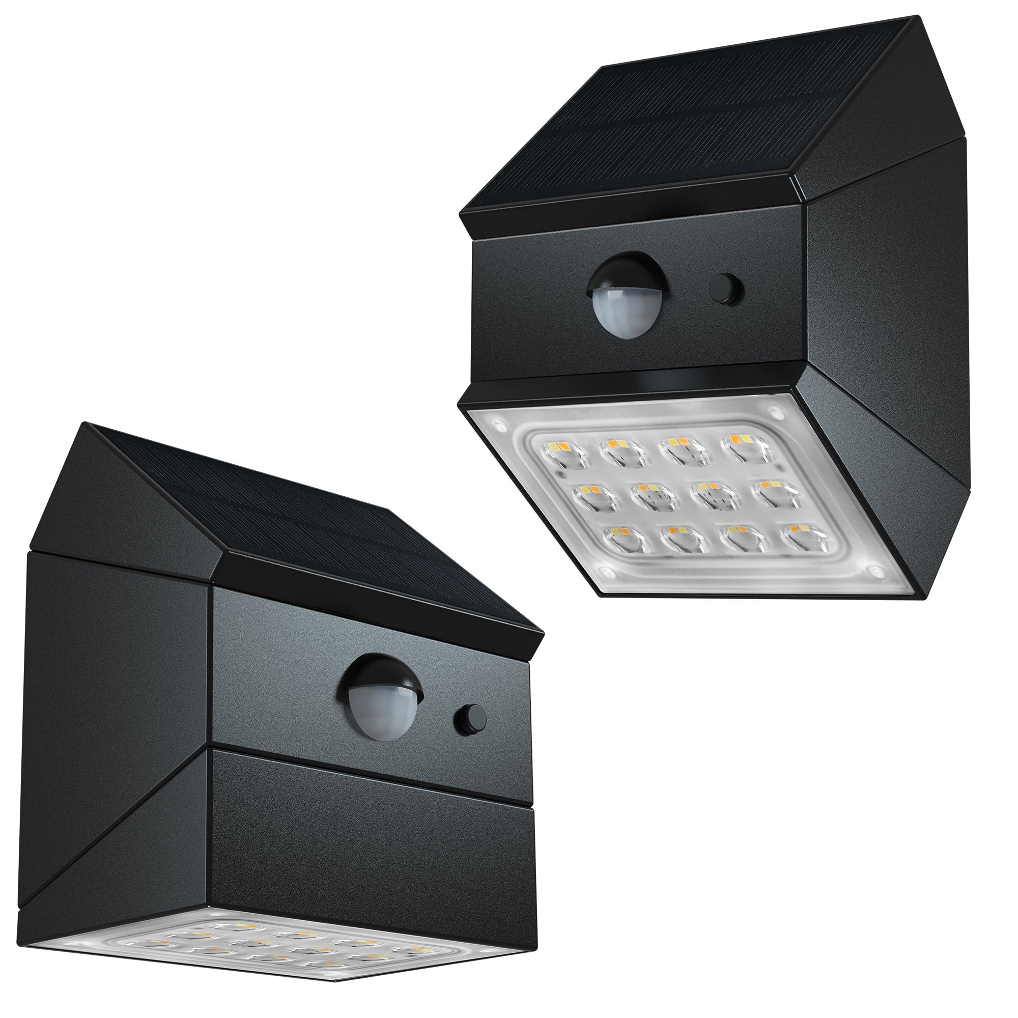 Lumicube - Applique Solaire - Plastique - Noir