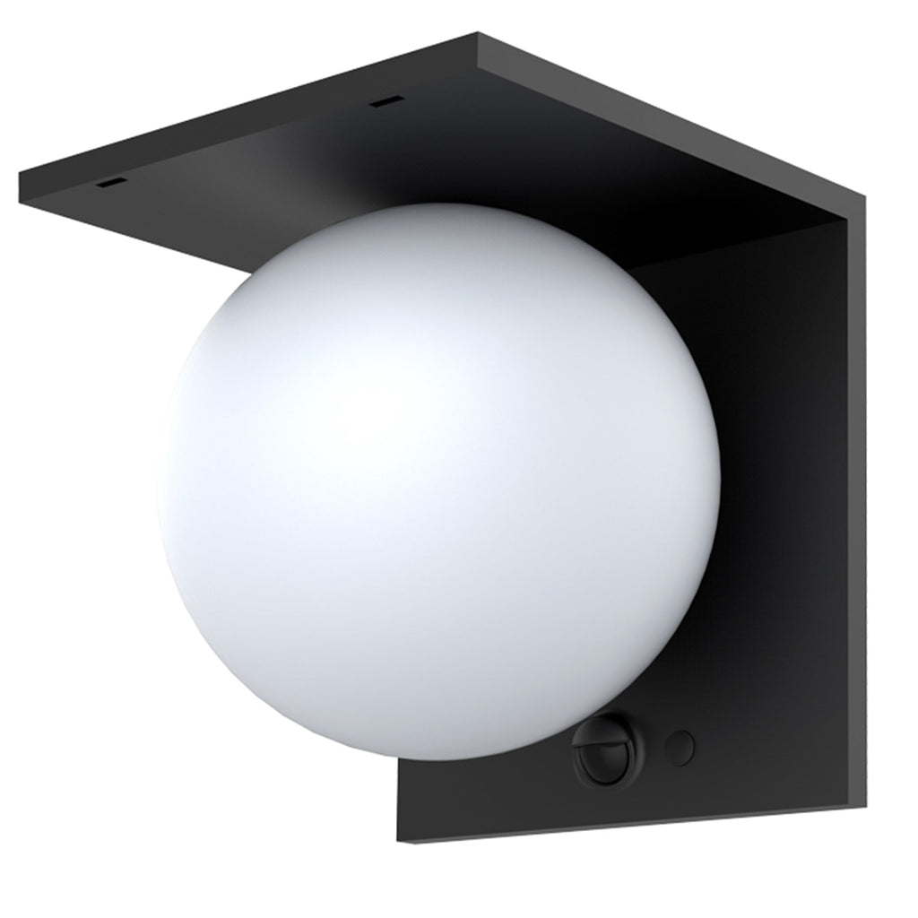 Bolly - Applique Solaire Décorative - Acier - Noir