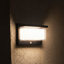 Zeany - Aplique solar decorativo - Acero - Negro