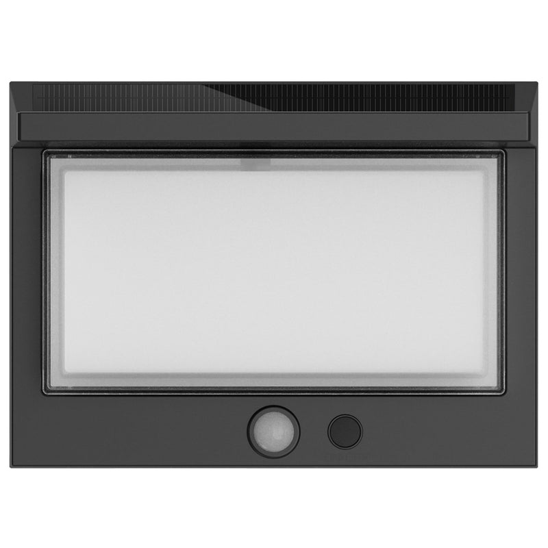 Zeany - Aplique solar decorativo - Acero - Negro