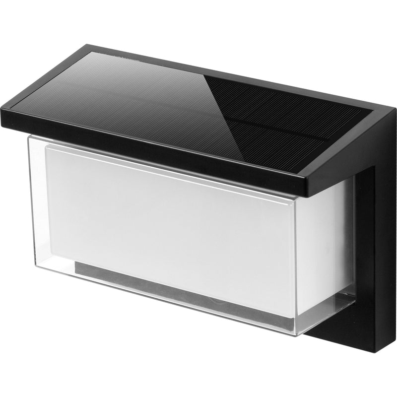 Zeany - Aplique solar decorativo - Acero - Negro