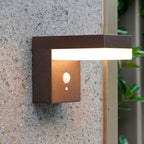 Cenova – Decorative Solar Wall Light – Steel – Brown