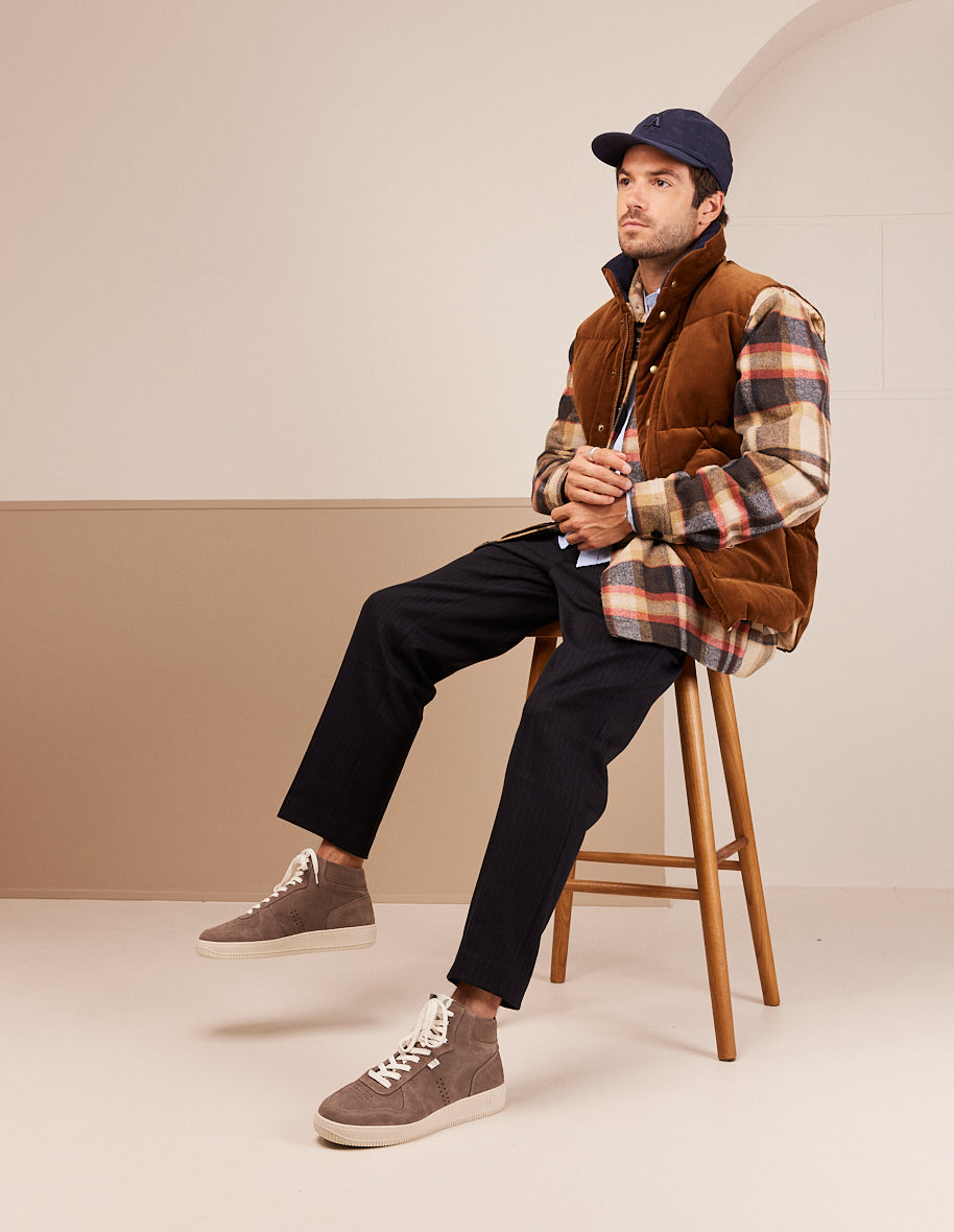 Baskets Montantes Arnaud - Suède Gris - Homme
