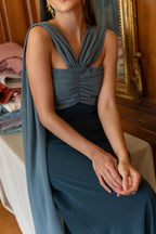 Robe Ashley - Bleu Pétrole