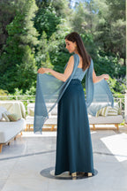 Robe Ashley - Bleu Pétrole