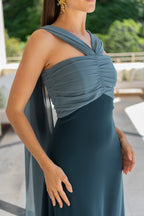 Robe Ashley - Bleu Pétrole
