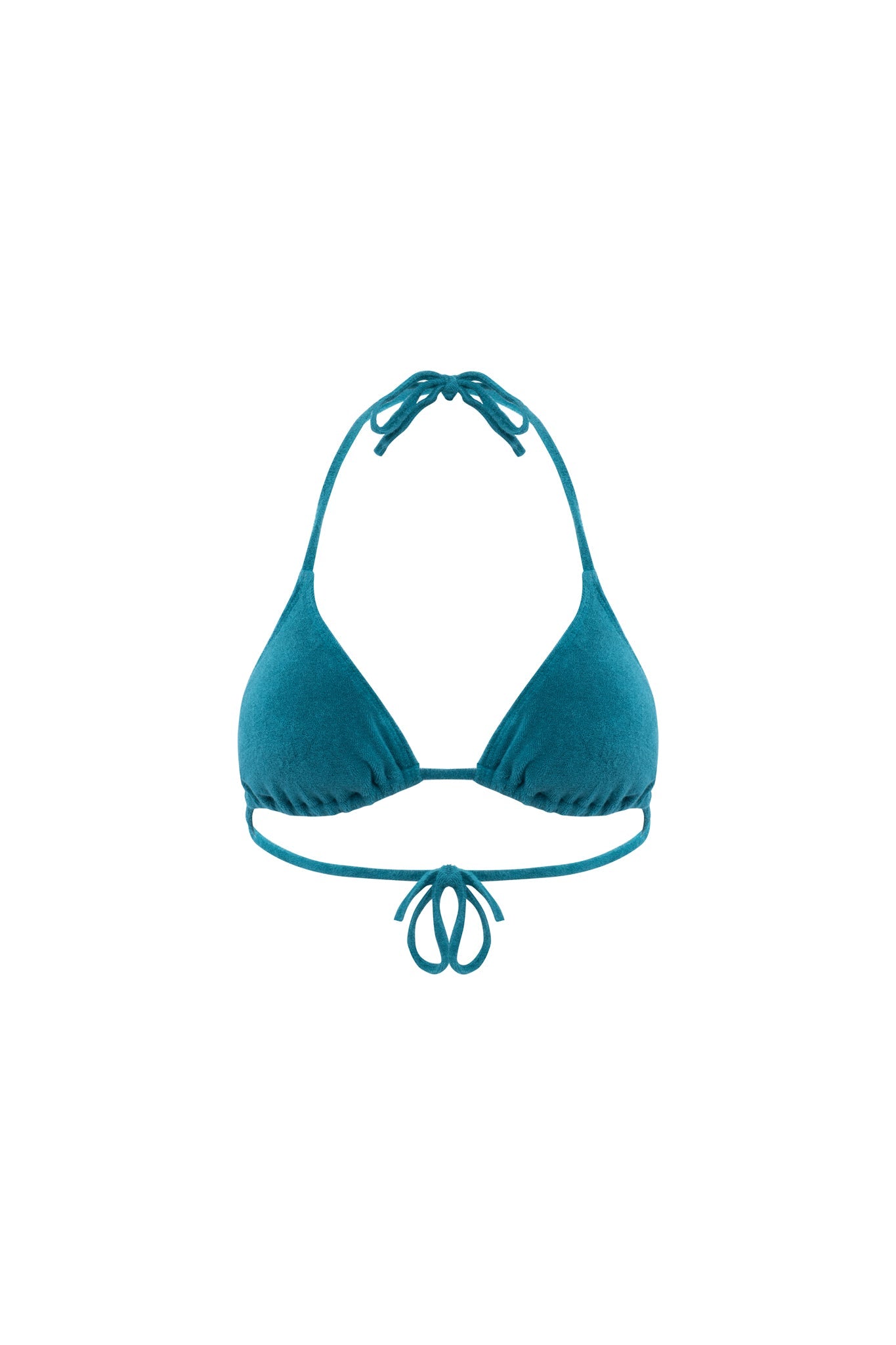 Attachante Triangle Éponge Bleu Canard