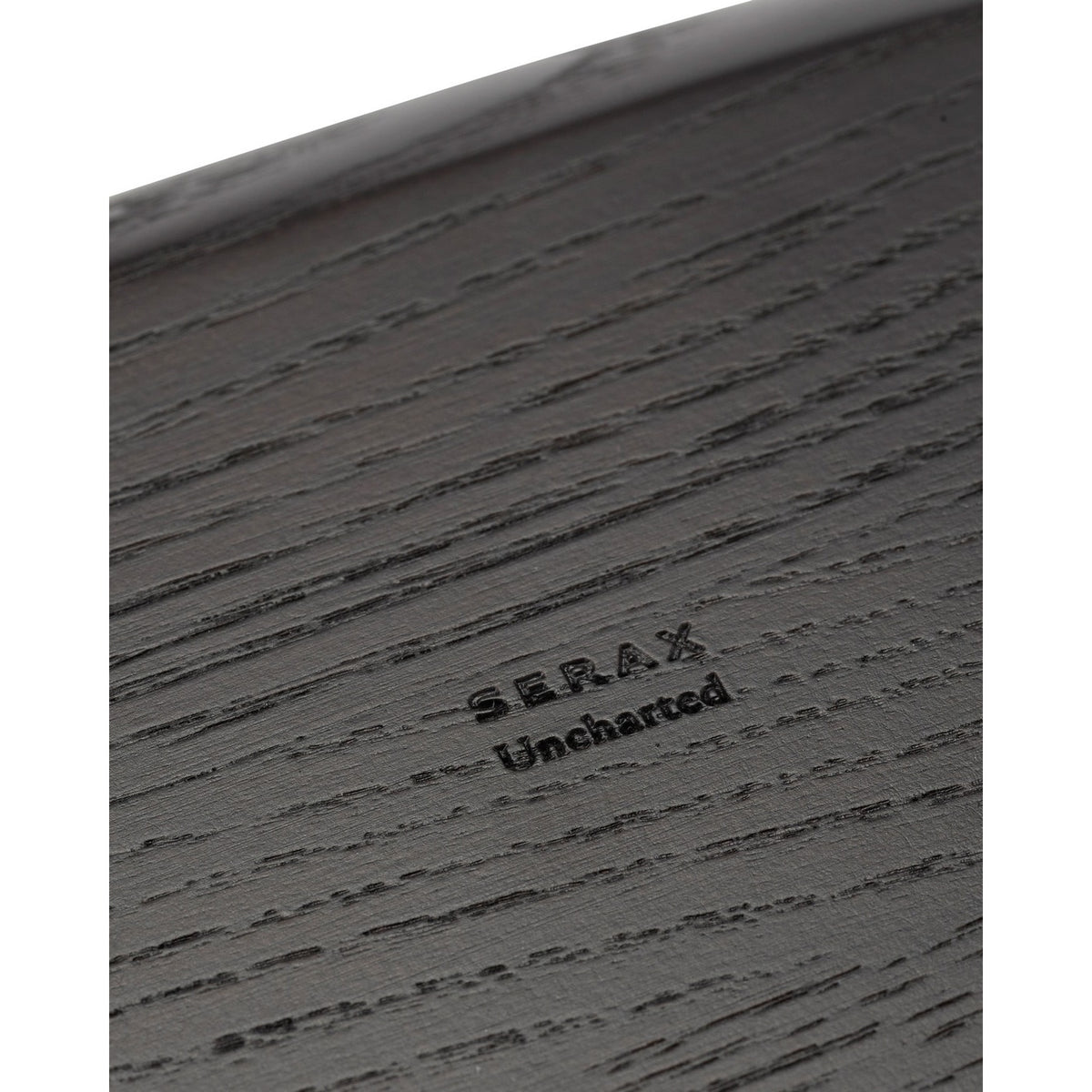 Out Of Lines Kitchen & Table - Dienblad - L - Gecarboniseerd Essenhout - Zwart