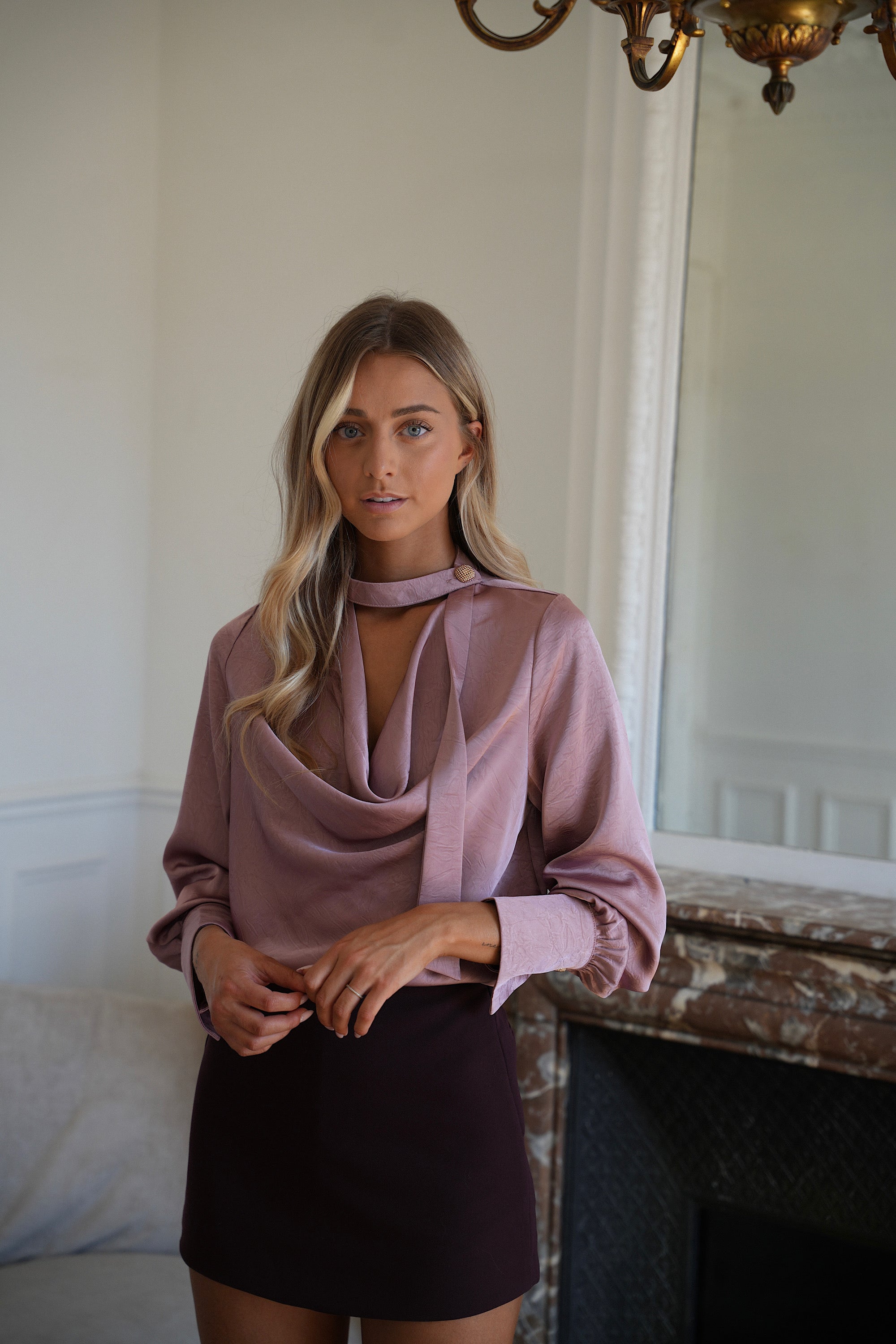 Sandra Fluid Blouse - Pink