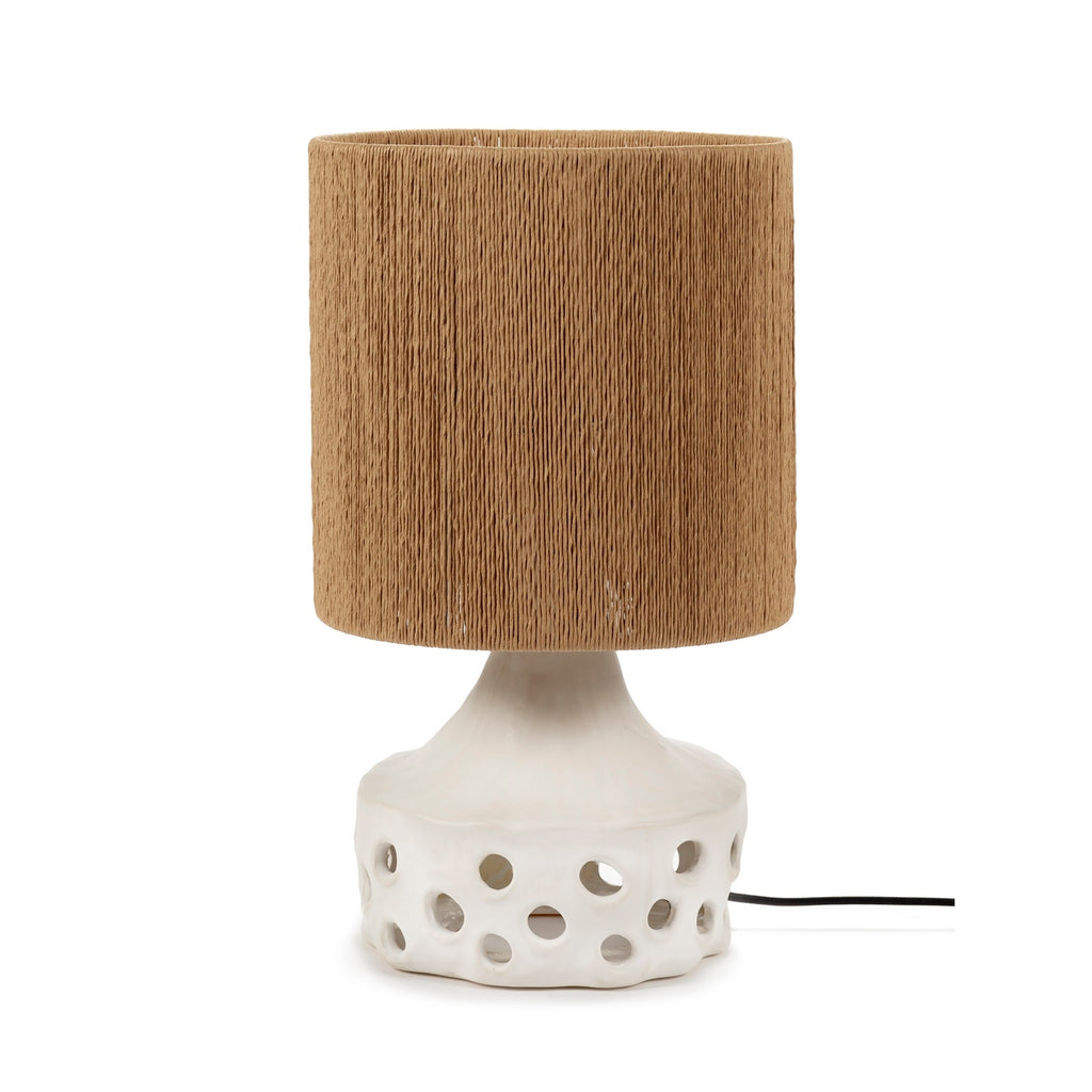 Oya - Bordlampe N°2 - Stentøj - Beige/Brun
