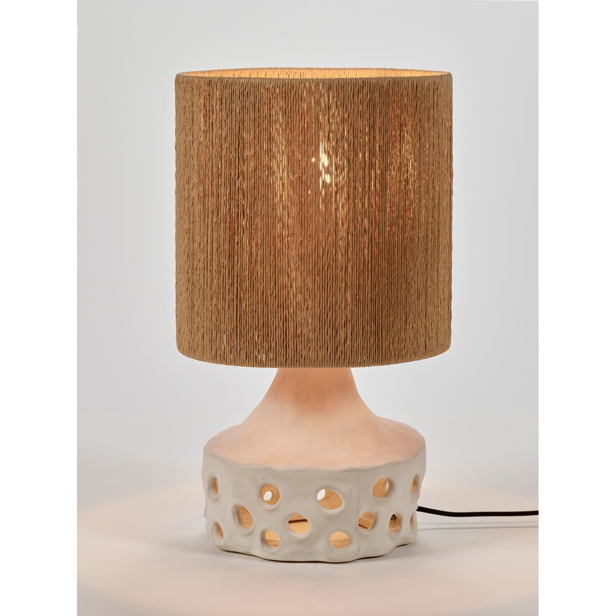 Oya - Bordlampe N°2 - Stentøj - Beige/Brun