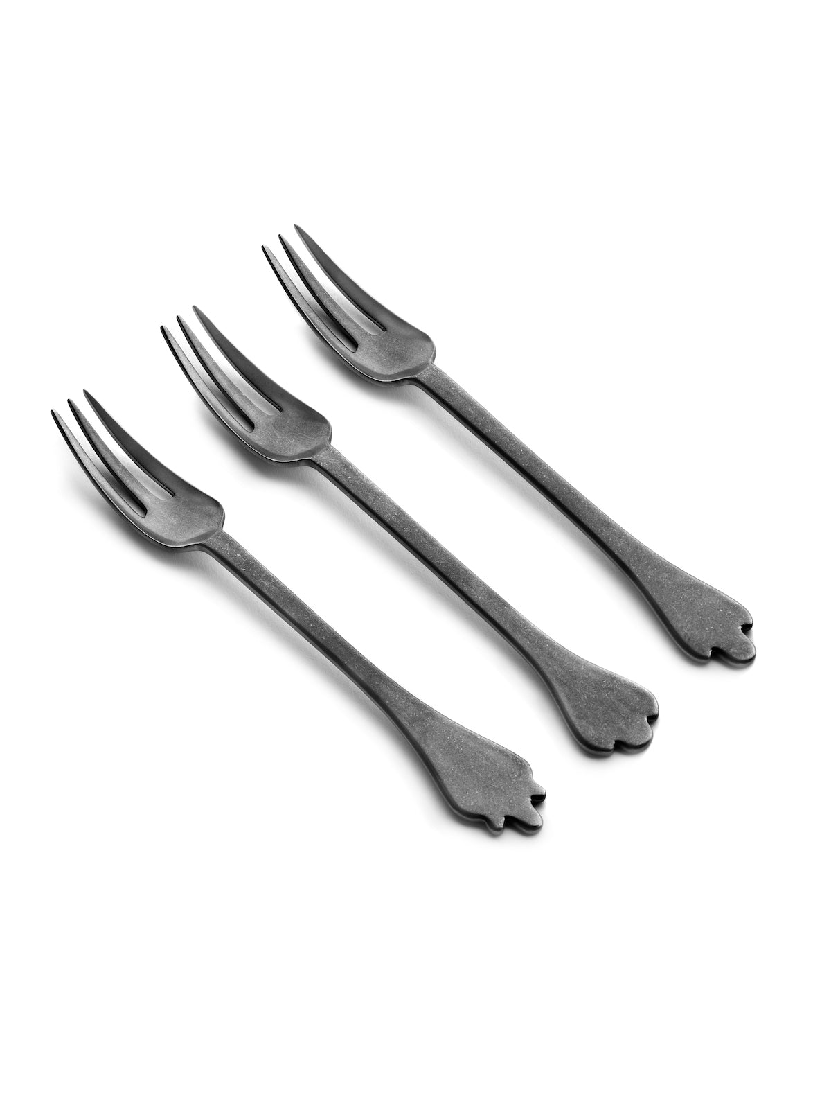 Lot De 6 Fourchettes - Anthracite Stonewash Mix - By Merci