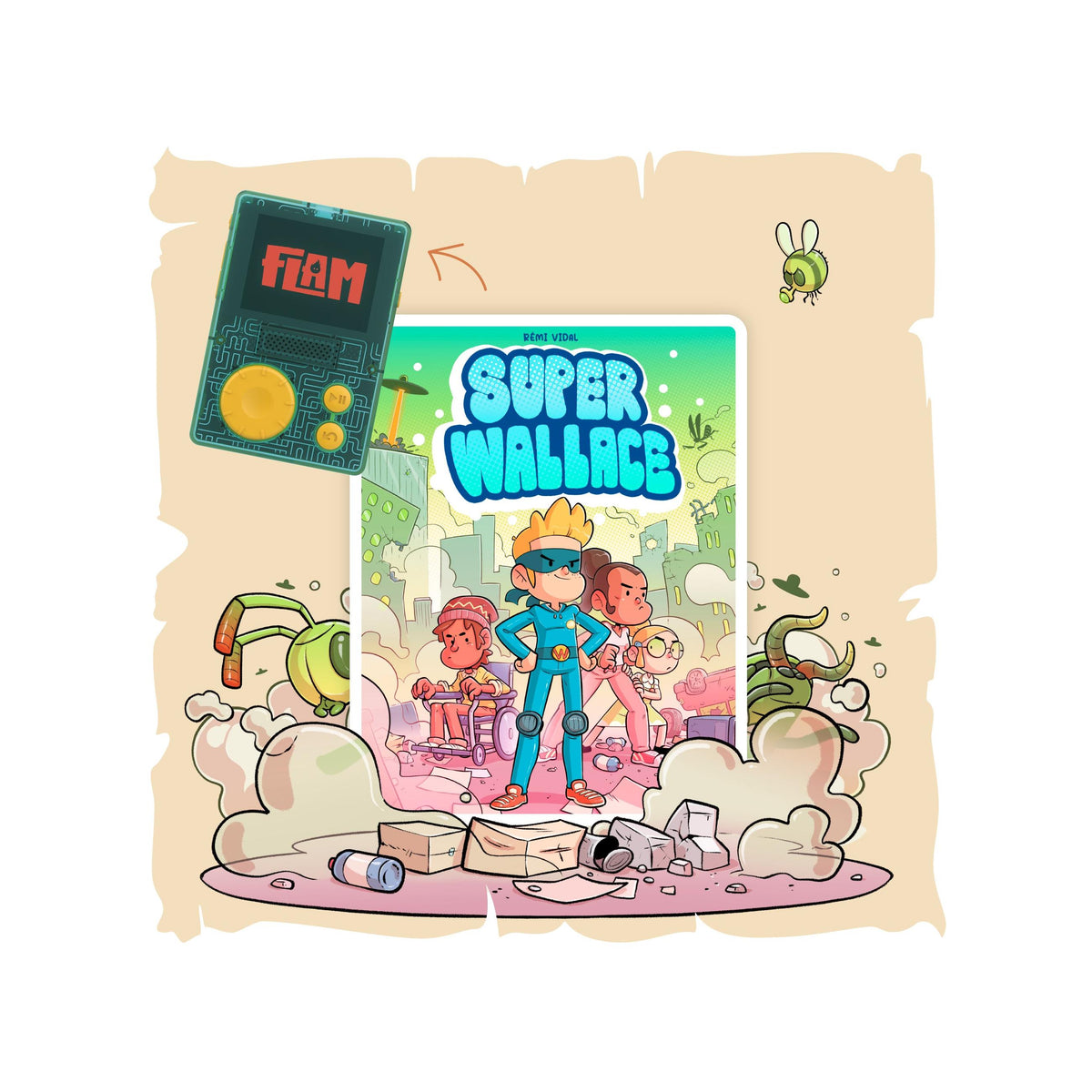 Super Wallace - Luisterboek Flam