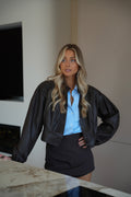 Debo Leather Jacket - Chocolate