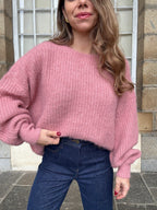 Jersey de punto Jade Rosa Viejo