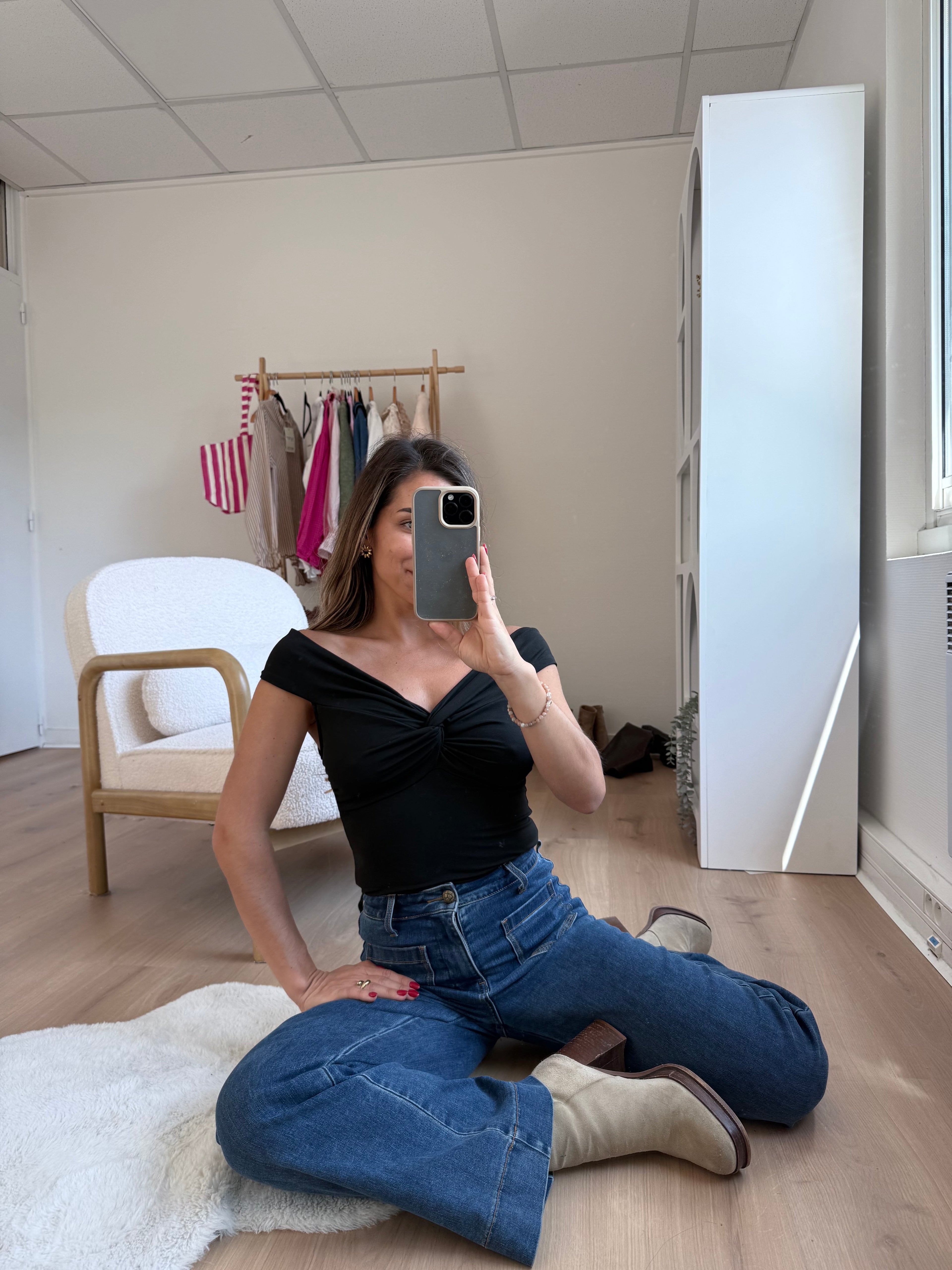 Top Carla Noir