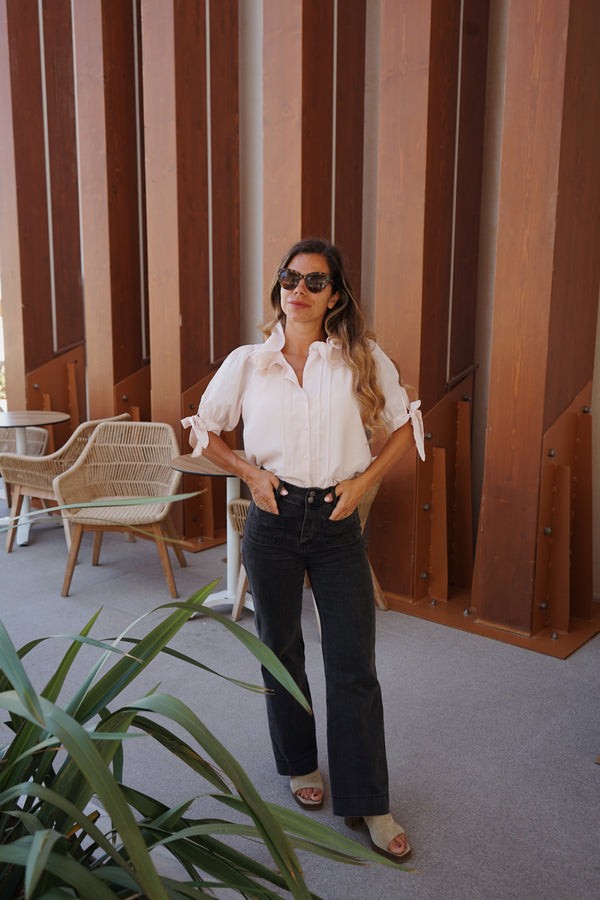 Mini blusa Brune rosa suave