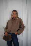 Chaqueta de ante Delfine - Taupe