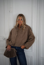 Chaqueta de ante Delfine - Taupe
